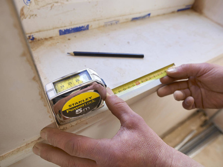 Taśma miernicza Stanley PowerLock odczyt górny chromowana obudowa 5m x 19mm