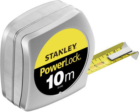 Taśma miernicza Stanley PowerLock chromowana obudowa 10m x 25mm