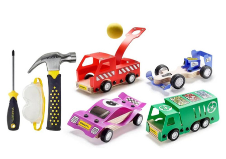 Zestaw samochodów i narzędzi Stanley Jr. 7 częściowy U001-K04-T03-SY