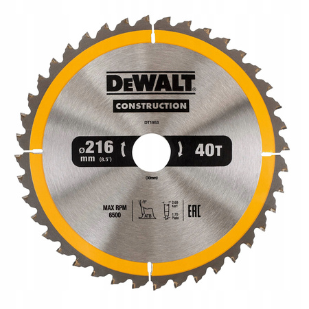 Tarcza do drewna DeWALT DT1953-QZ