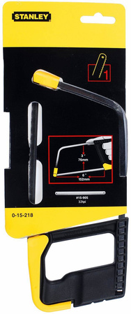 Piła kabłąkowa do metalu Stanley junior 254mm długość brzeszczotu 150mm