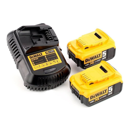 Wiertarko-wkrętarka bezszczotkowa 18V XR 2x5,0Ah kufer TSTAK DeWalt