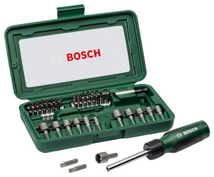 Zestaw bitów i nasadek 46szt. Bosch 2607019504