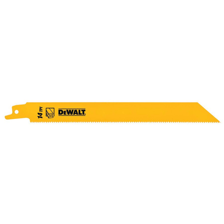 Brzeszczoty bimetalowe do pilarek szablowych do metalu 203mm opak. 5 szt. DeWalt DT2353-QZ