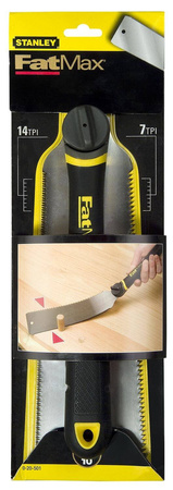 Piła japońska Stanley FatMax 270mm dwustronna 7/14 zęby/cal 0-20-501