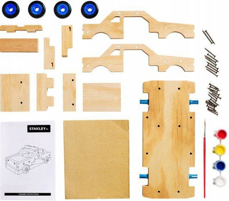 Samochód policyjny Stanley Jr. radiowóz zestaw K096-SY