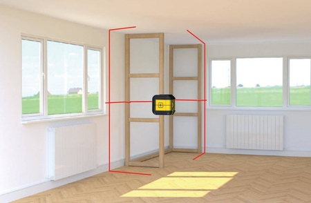 Laser krzyżowy samopoziomujący CROSS90 czerwony Stanley