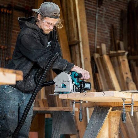 Akumulatorowa ręczna pilarka tarczowa - zagłębiarka 2 x 18V 165mm w walizce MAKPAC Makita DSP600ZJ