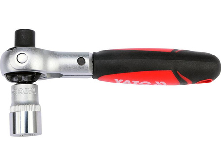 Grzechotka z głowicą obrotową do bitów i nasadek Yato YT-03311