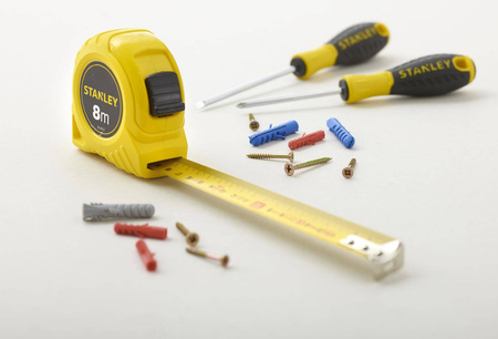 Taśma miernicza Stanley 8m x 25mm - karta 0-30-457