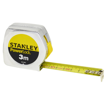 Taśma miernicza Stanley PowerLock chromowana obudowa 3m x 19mm