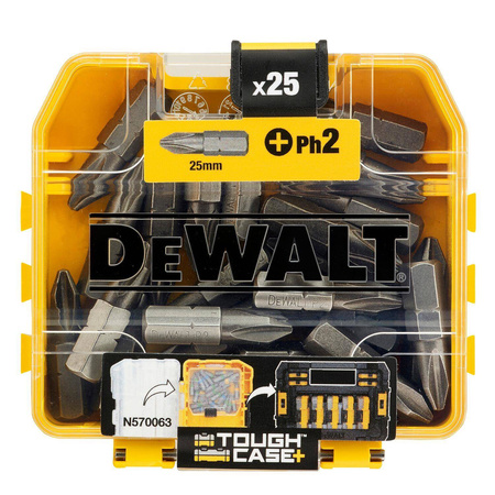 Zestaw bitów do wkrętarki 25szt. Ph2 25mm DeWalt DT71522-QZ