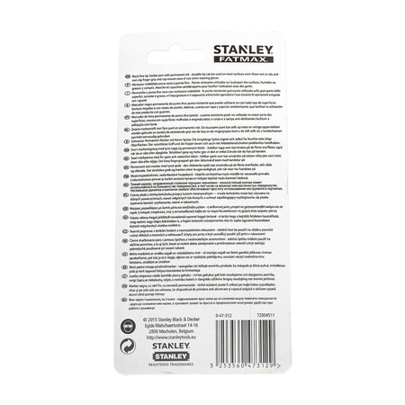 Marker czarny Fatmax okrągła główka 0-47-312 2szt. Stanley 0-47-312