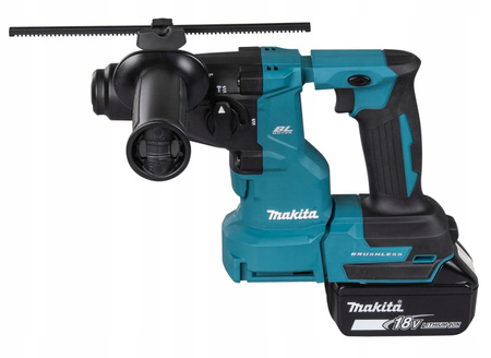 Akumulatorowa młotowiertarka SDS-Plus 1,7J 18V LXT XPT BLDC AVT 5.0Ah + DX16 MAKPAC Makita DHR183RTWJ