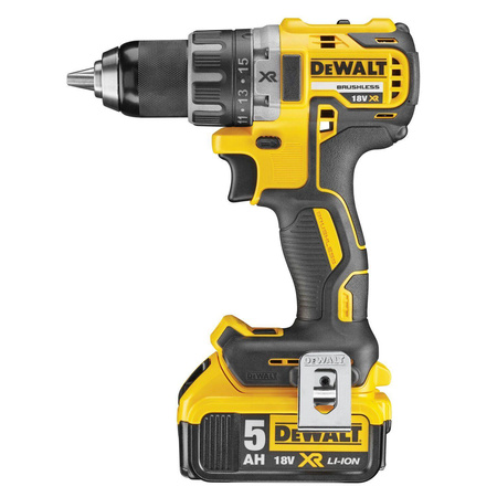 Wiertarko-wkrętarka bezszczotkowa 18V XR 2x5,0Ah kufer TSTAK DeWalt