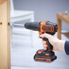 Akumulatorowa wiertarko-wkrętarka udarowa Black+Decker 18V Li-Ion 2x2,0Ah BDCHD18K1B2-QW