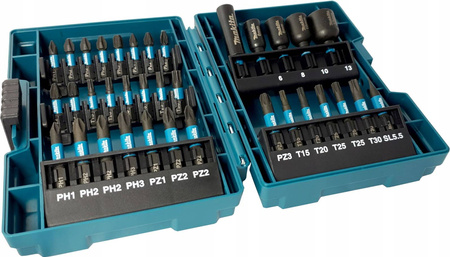 Zestaw końcówek wkrętakowych i nasadek 35szt. Impact Black Makita B-66880