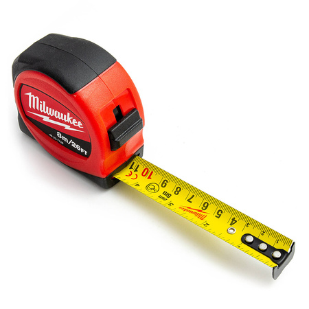 Taśma miernicza SLIM metryczno-calowa 8m-26ft / 25 mm Milwaukee 48227726
