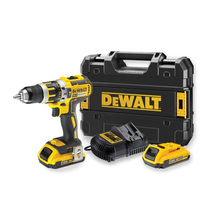 Wiertarko-wkrętarka bezszczotkowa z udarem 18V XR 2x2Ah 13mm DeWalt