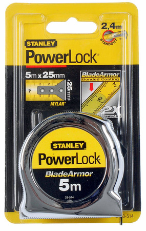 Taśma miernicza Stanley PowerLock BladeArmor 5m x 25mm