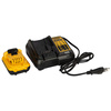 Laser liniowy krzyżowy zielony  12V XR 3x360 1x2Ah DeWalt