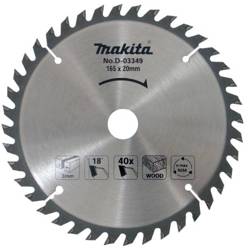 Tarcza tnąca do drewna 165x20mm 40 zębów Makita D-03349