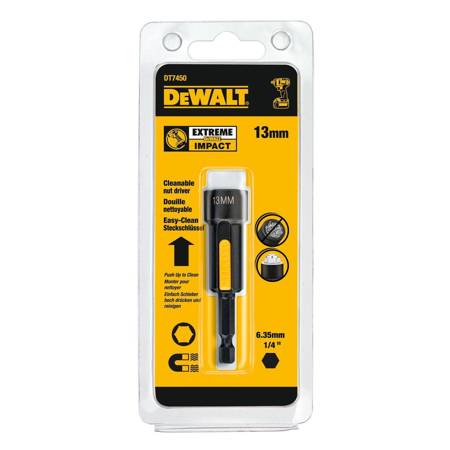 Nasadka magnetyczna EXTREME IMPACT z łatwym czyszczeniem opiłków - 13 mm DeWalt DT7450-QZ