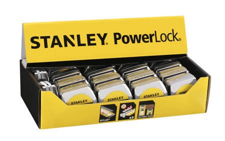 Taśma miernicza Stanley PowerLock chromowana obudowa 5m x 19mm