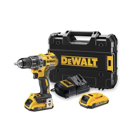 Wiertarko-wkrętarka bezszczotkowa 18V XR 2x2Ah kufer DeWalt