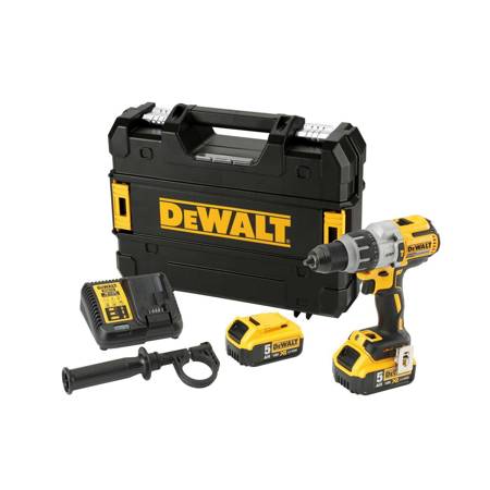 Wiertarko-wkrętarka z udarem XR Li-Ion 18V z silnikiem bezszczotkowym 2x5.0Ah DeWalt DCD996P2-QW