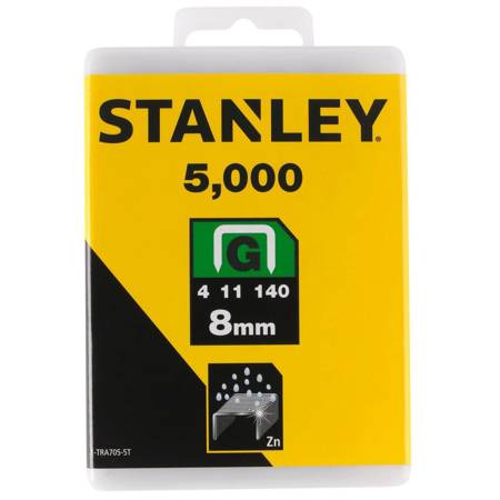 Zszywki typ G (4/11/140) 8mm (1000szt.) Stanley 1-TRA705-5T